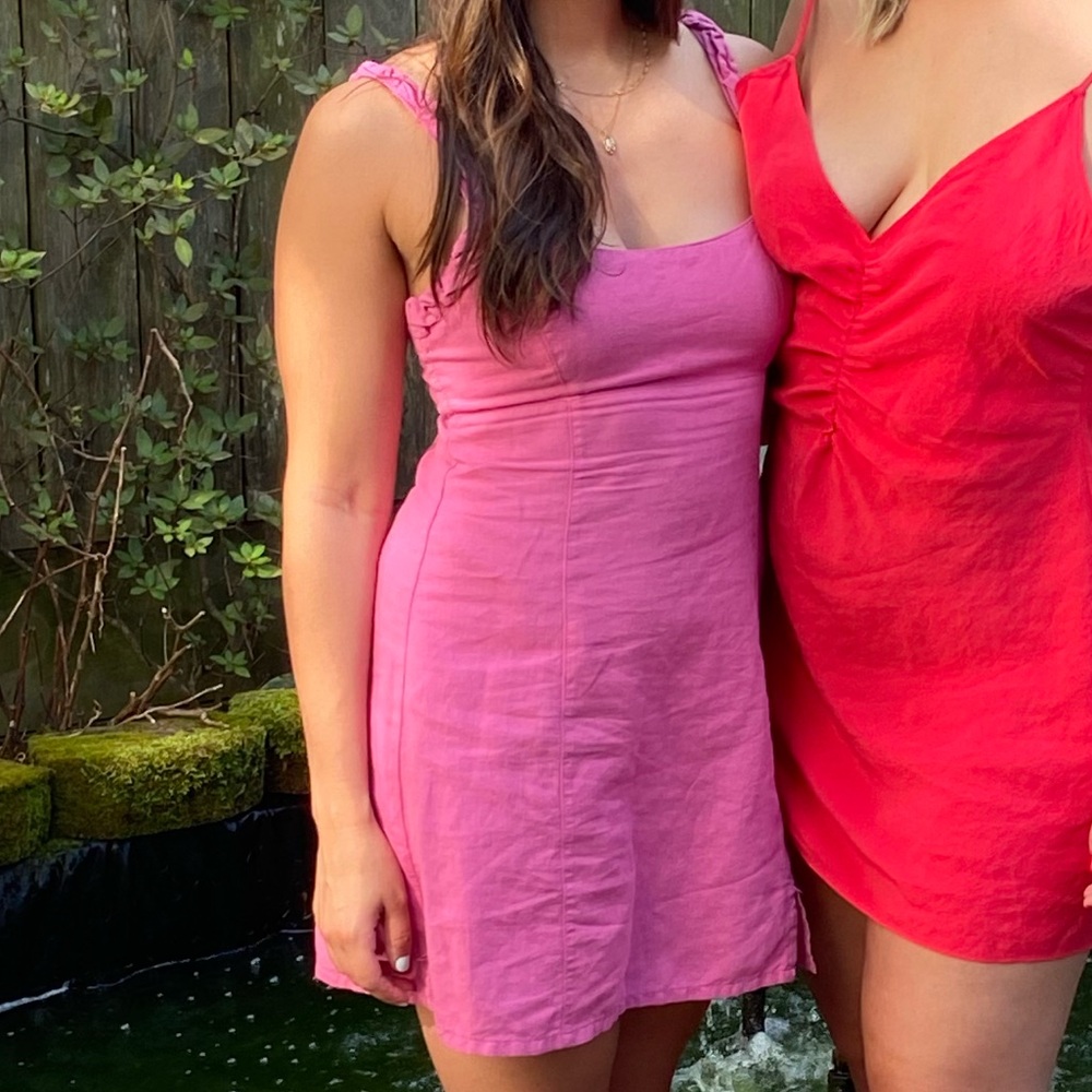 Zara Pink mini dress - L